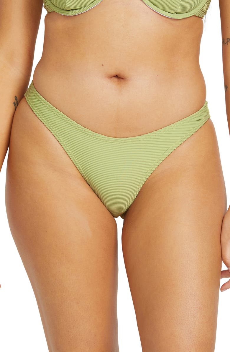 Billabong Tanlines Hike BIkini Bottoms, Alternate, color, Avocado