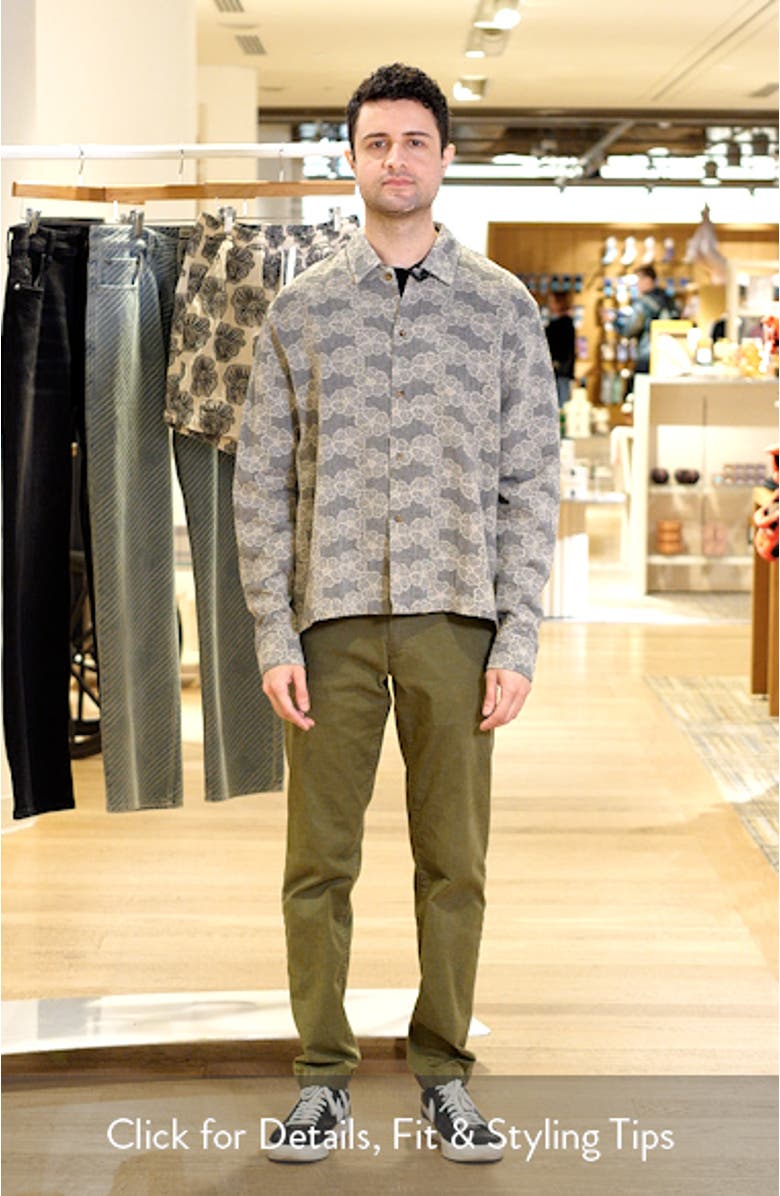 Trevor Floral Cotton Blend Button-Up Shirt, sales video thumbnail