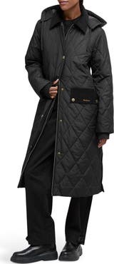 Barbour Meredith Quilted Hooded Long Coat