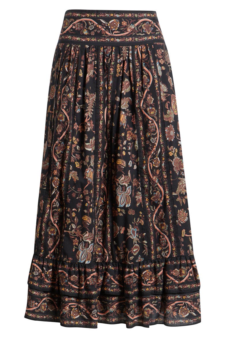Morgan Midi Skirt, Alternate, color, BOIS PRINT