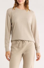 James Perse Cotton French Terry Relaxed Sweater