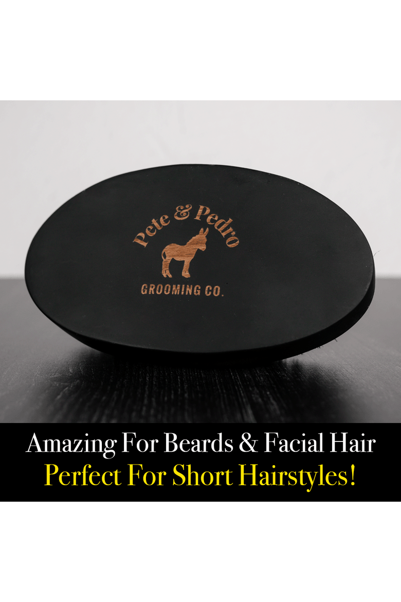 Oval Military Men's Hair & Beard Brush, Alternate, color, None