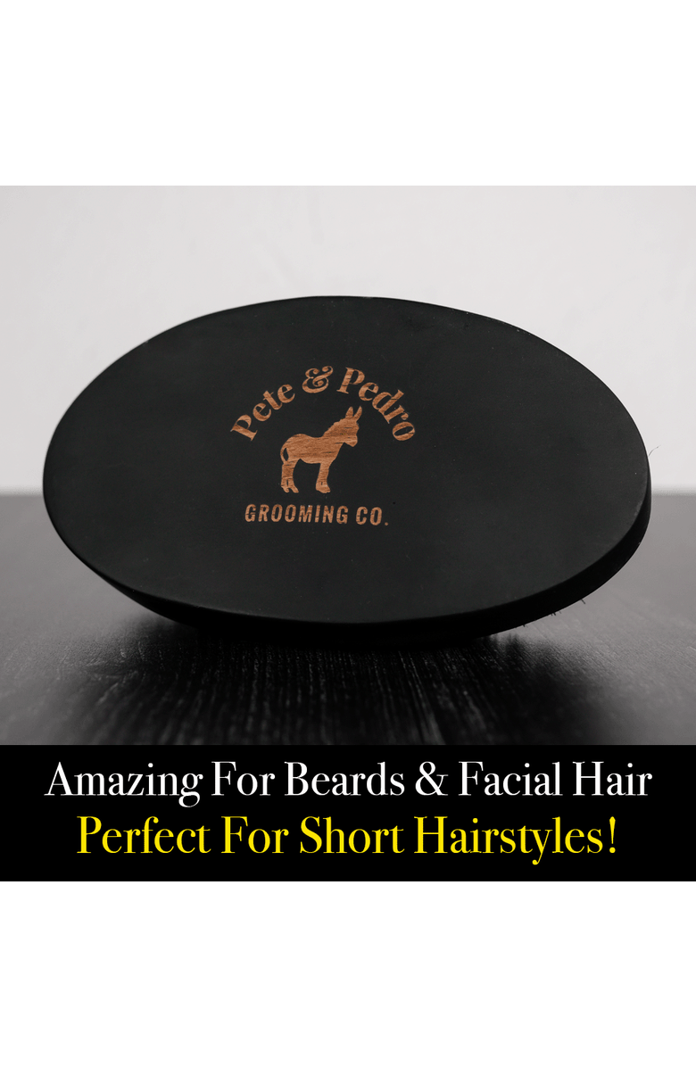 Pete & Pedro Oval Military Men's Hair & Beard Brush, Alternate, color, NO COLOR