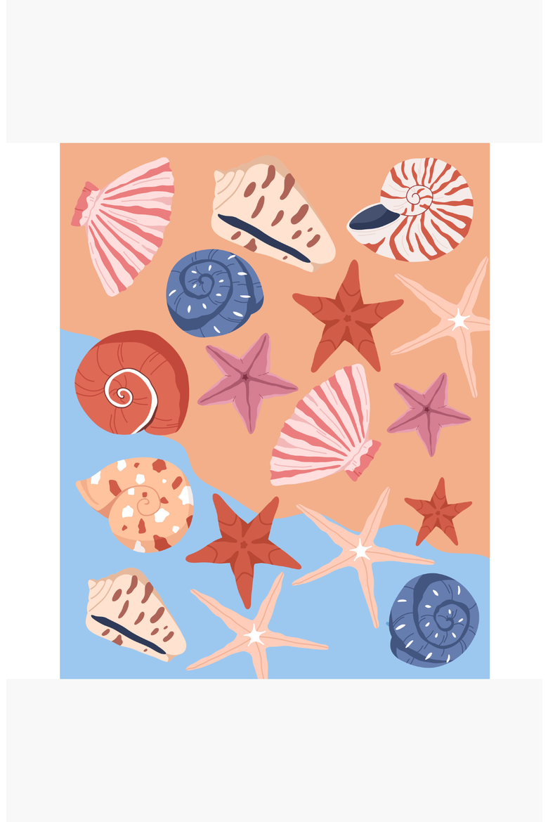 Sea Some Shells Paint by Numbers Kit, Alternate, color, Multicolor