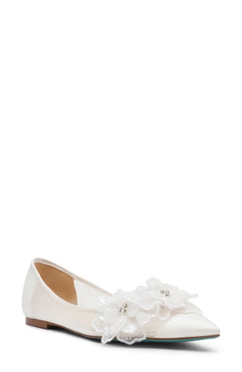 Gray Pointed Toe Flat (Women)