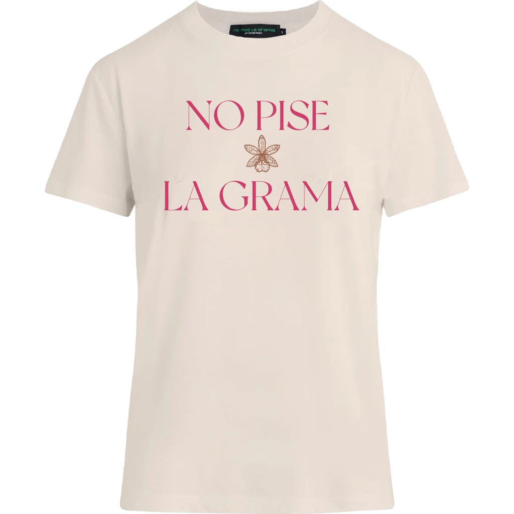 No Pise La Grama Salty Flower T-shirt In White