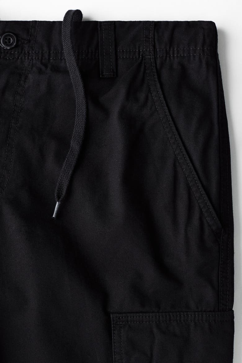 Relaxed-fit Cargo Pants, Alternate, color, Black