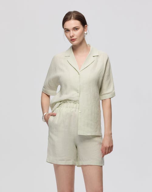Juana Hemp Pull-on Shorts In Light Mint