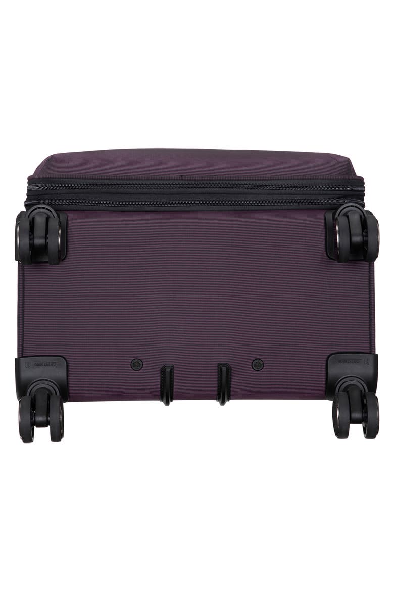 Debutant Softshell Expandable Spinner Luggage, Alternate, color, PLUM
