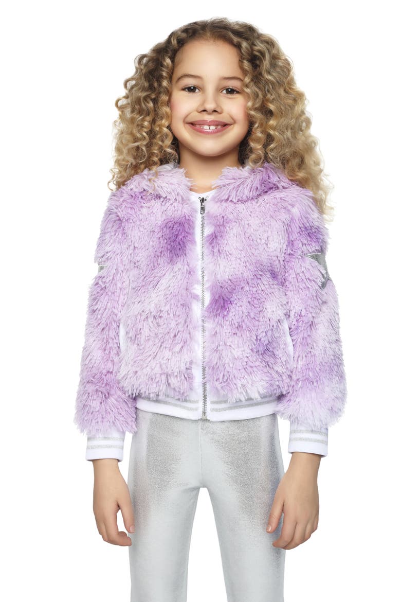 Kids' Shag Jacket, Alternate, color, PURPLE