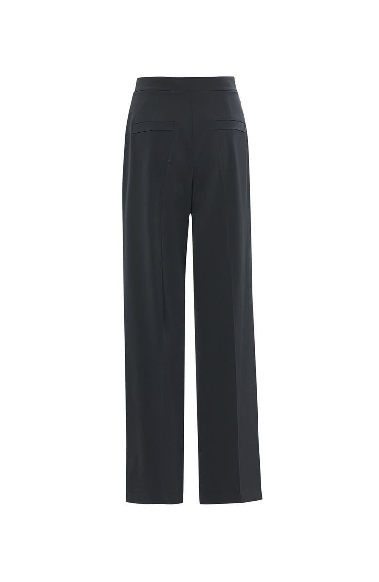 Gizia Front Pleated Wide Leg Trousers Black, Alternate, color, Black