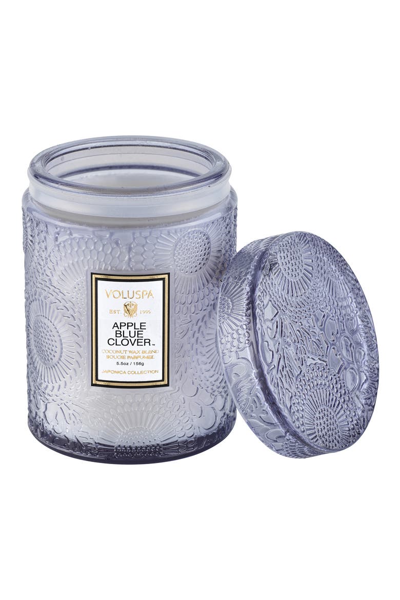 Apple Blue Clover Small Jar Candle, Alternate, color, APPLE BLUE CLOVER