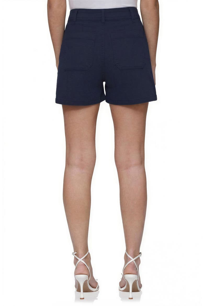 Patch Pocket Stretch Cotton Shorts, Alternate, color, NAVY