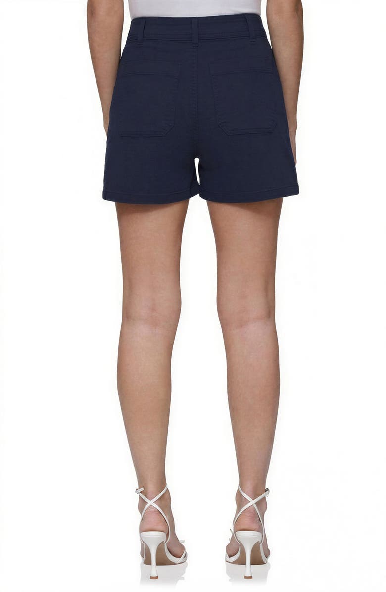 Bagatelle Patch Pocket Stretch Cotton Shorts, Alternate, color, Navy