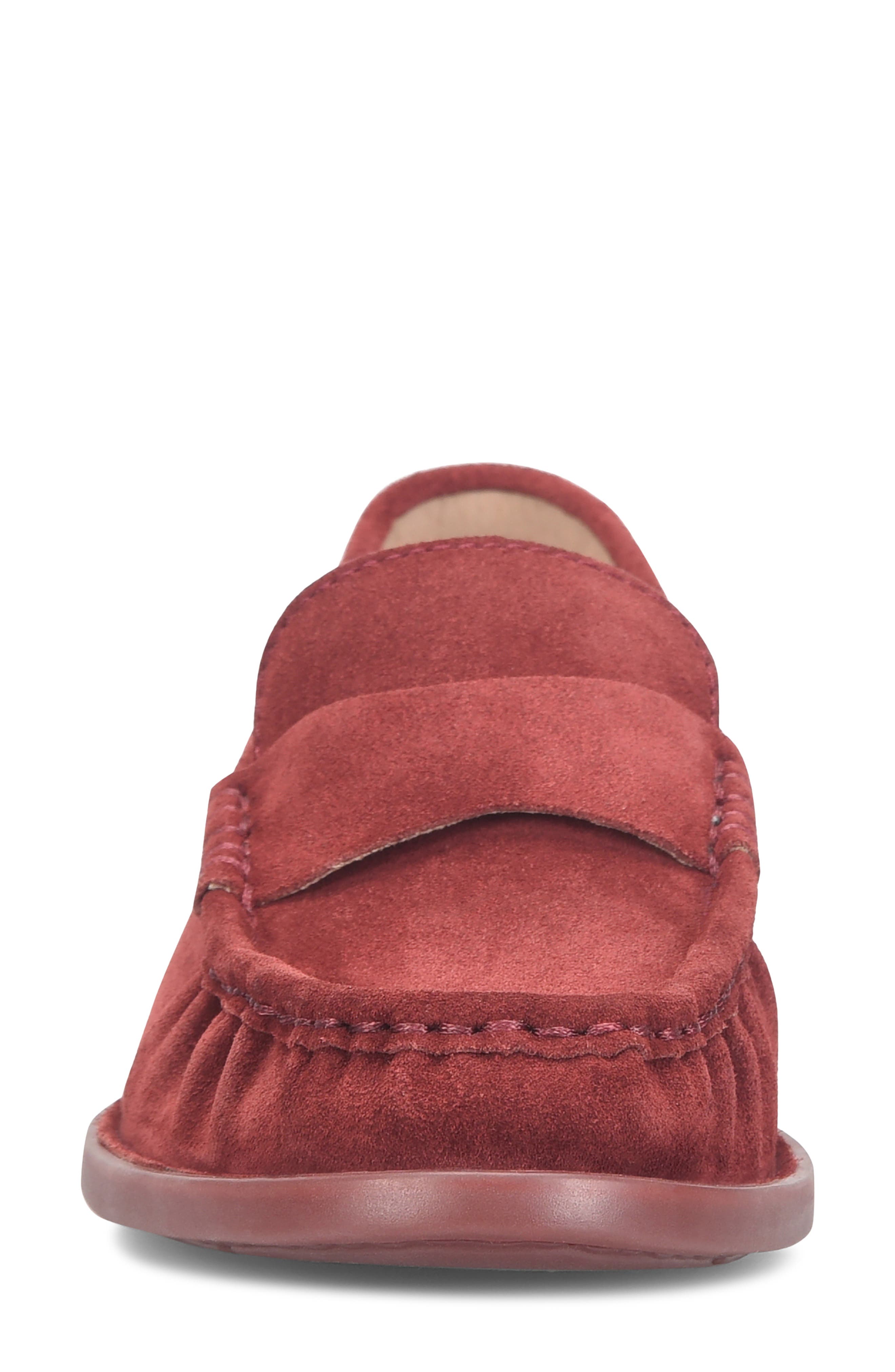 Børn Maris Loafer, Alternate, color, Burgundy Suede
