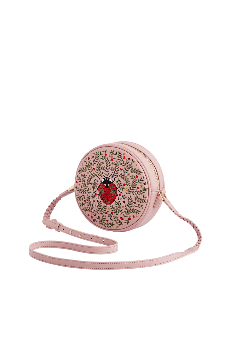Fable England Chloe Ladybird Circle Bag, Alternate, color, Light/Pastel Pink