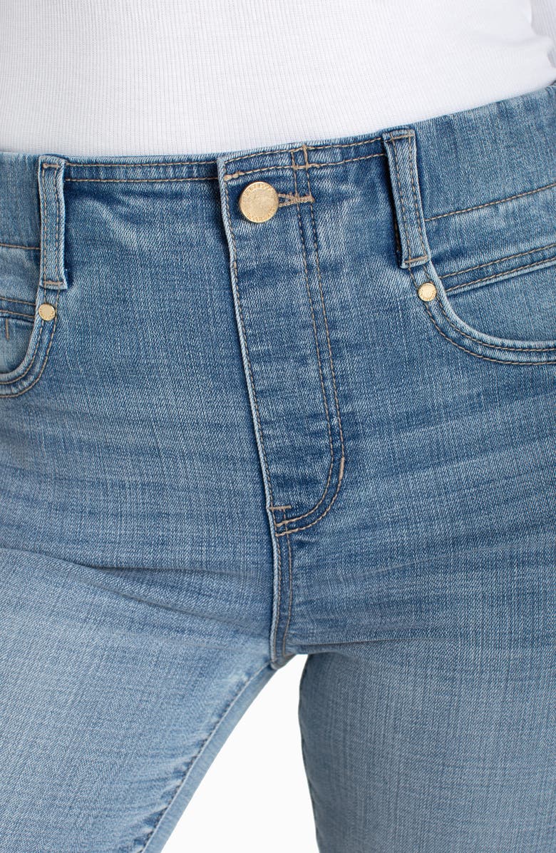 Liverpool Los Angeles Gia Glider Tulip Hem Pull-On High Waist Crop Flare Jeans, Alternate, color,