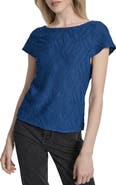 DKNY Texture Knit Top