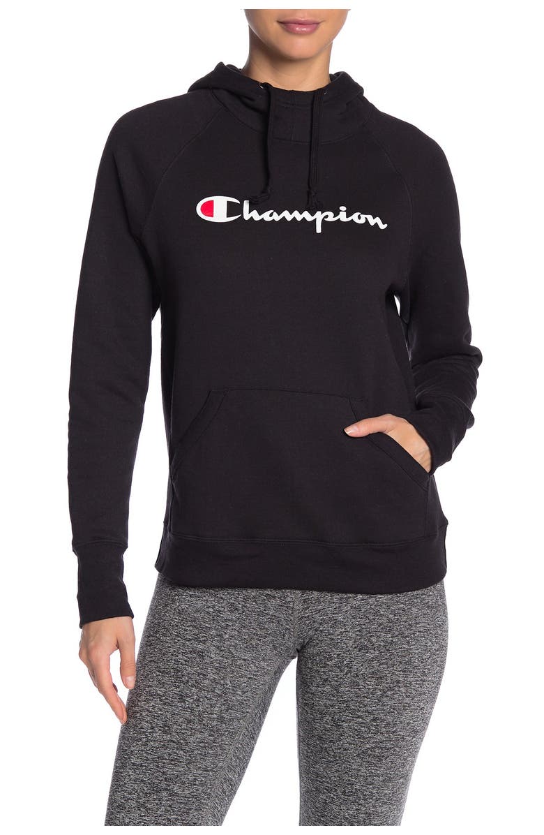 Champion Powerblend Graphic Hoodie, Main, color, 