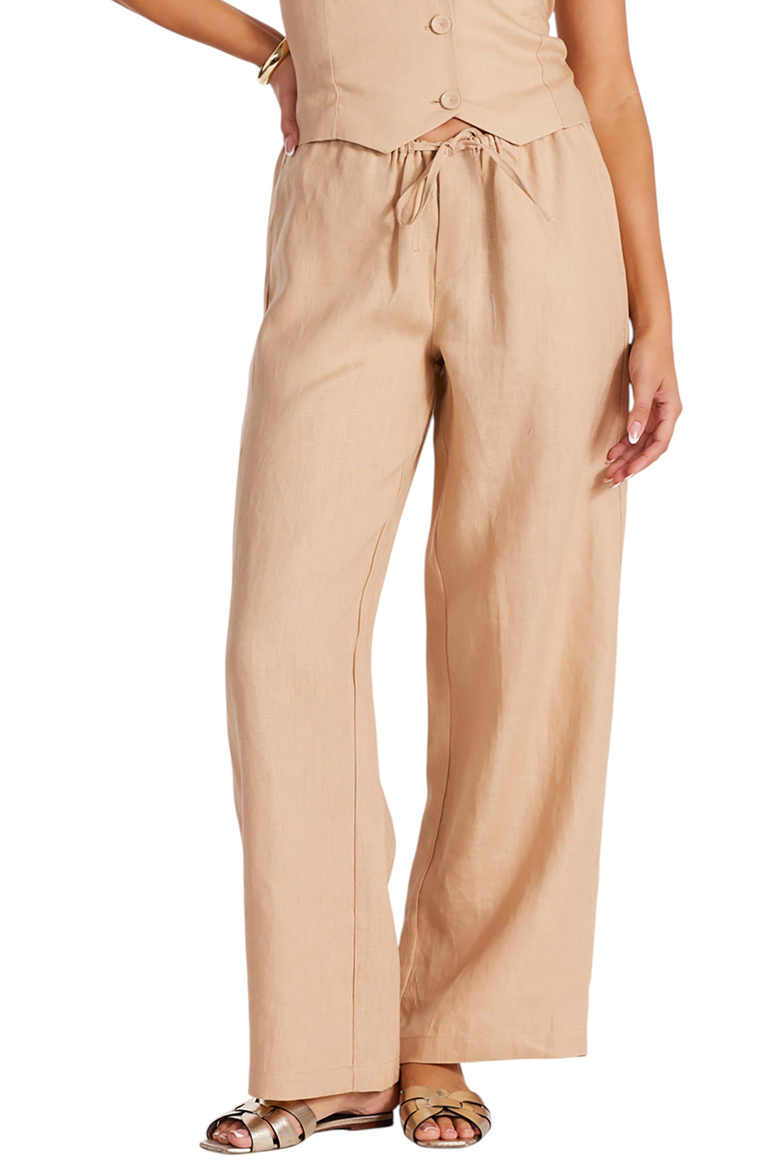 Bishop + Young Positano Drawstring Pant in Golden 