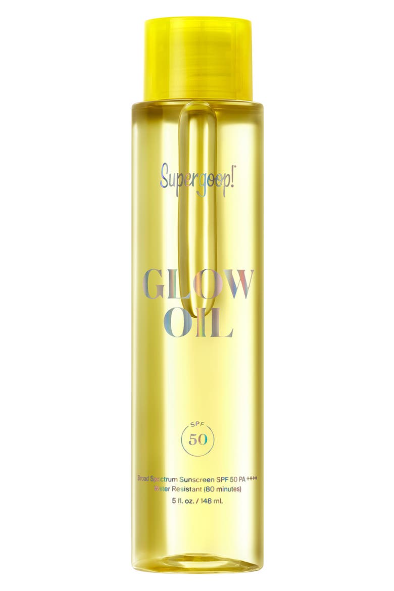 Glow Oil Body Oil SPF 50 Sunscreen, Main, color, NO COLOR