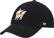 '47 Men's '47 Black Miami Marlins Team Pride Clean Up Adjustable Hat