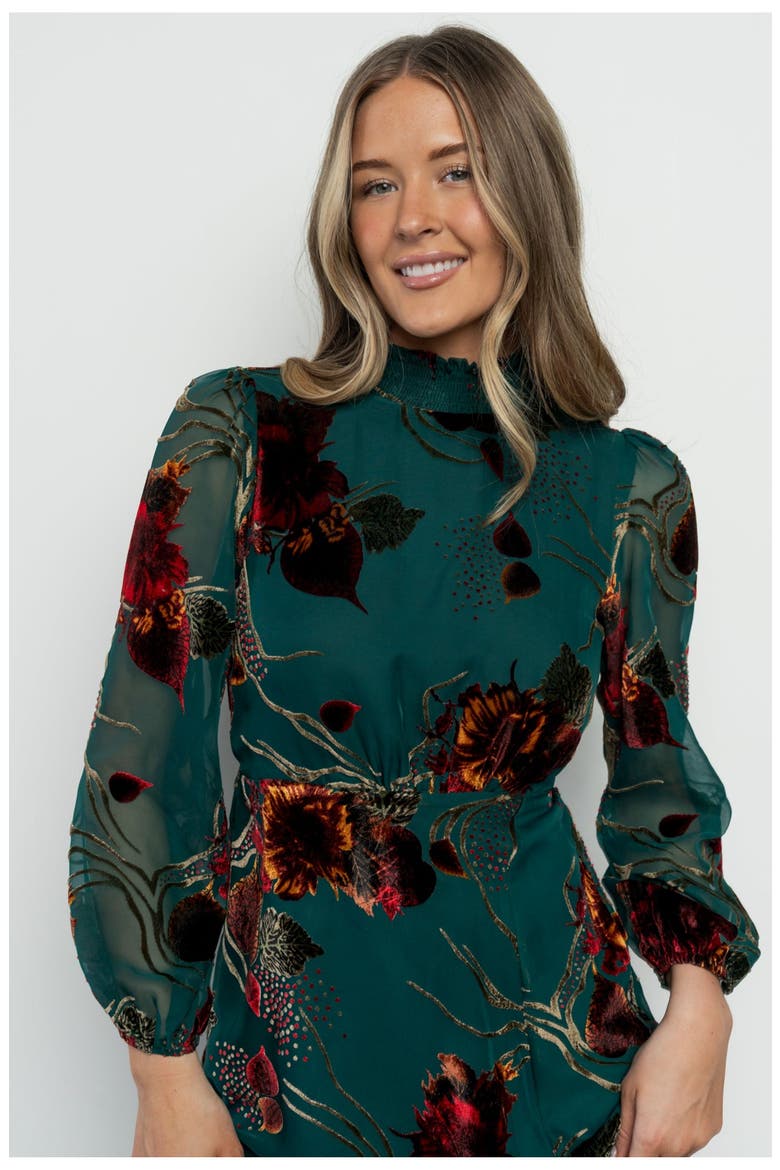 Caspian Maxi Dress, Alternate, color, Jade Multi