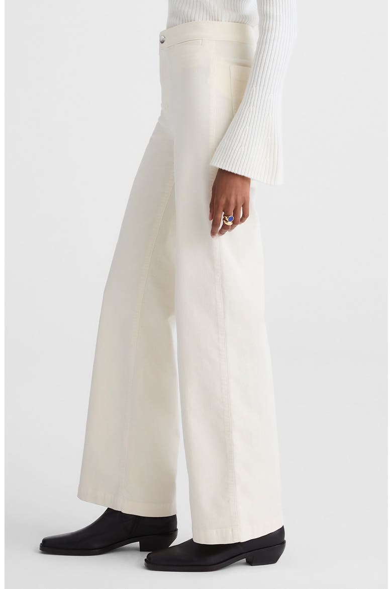 The Wide Leg Corduroy Pants, Alternate, color, VINTAGE IVORY