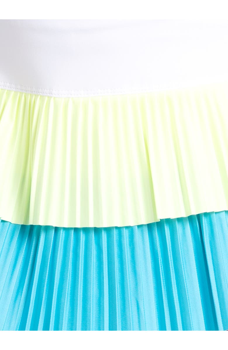 Lucky in Love Girls' Doubles Pleated Skirt, Alternate, color, Parrot Blue