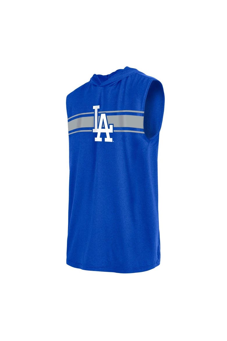 Men's New Era Royal Los Angeles Dodgers Sleeveless Pullover Hoodie, Alternate, color, Royal