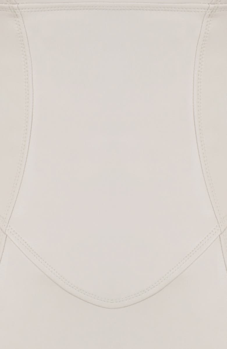 HOUSE OF CB Camilla Strapless Faux Leather Body-Con Dress, Alternate, color, 