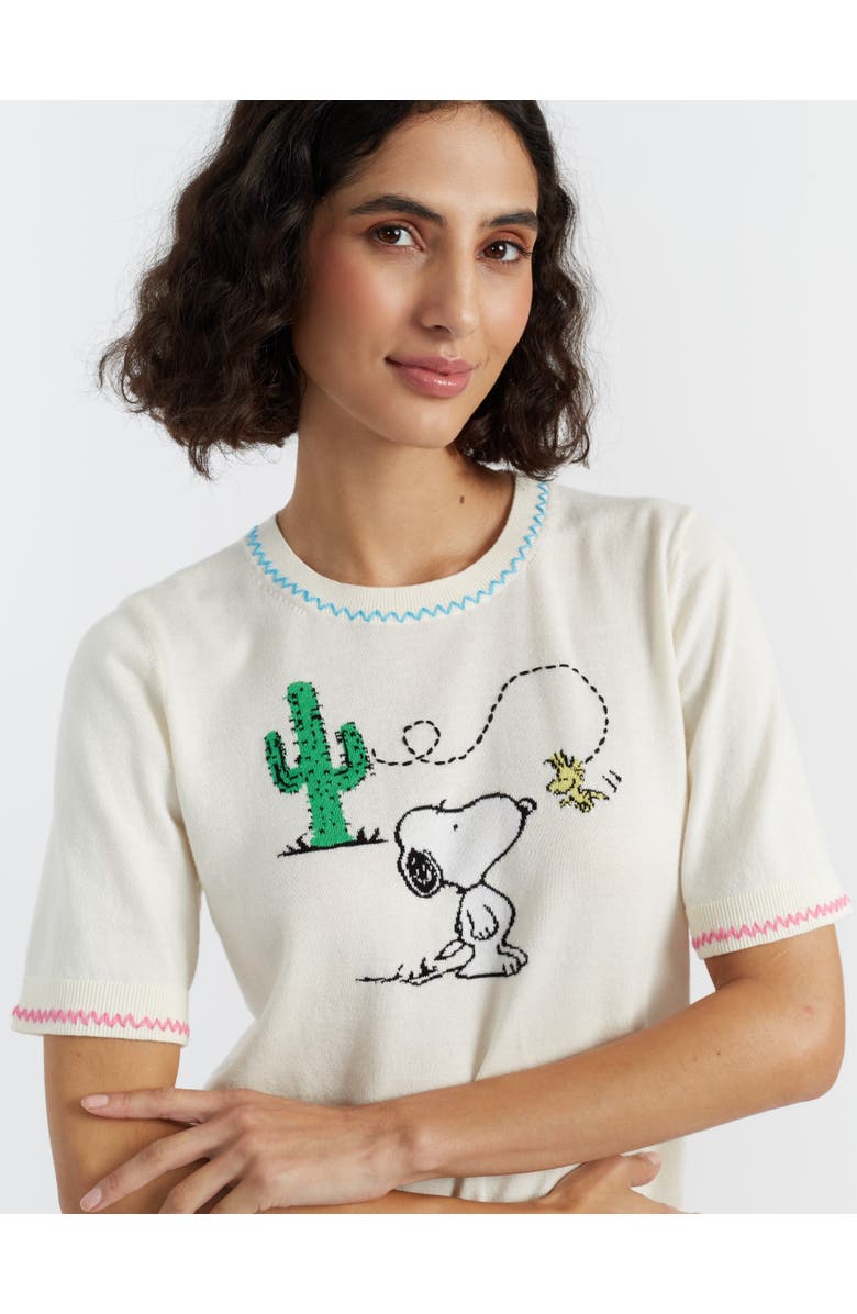Chinti & Parker Cotton Peanuts Vacation T-Shirt, Alternate, color, Cream