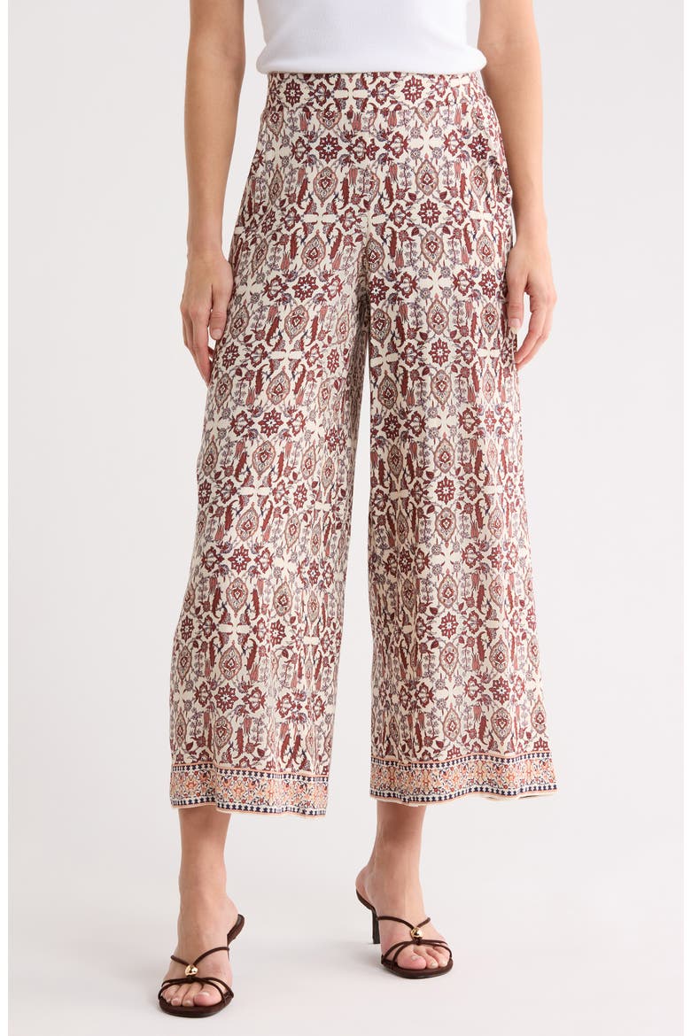 Wide Leg Pull-On Crop Pants video