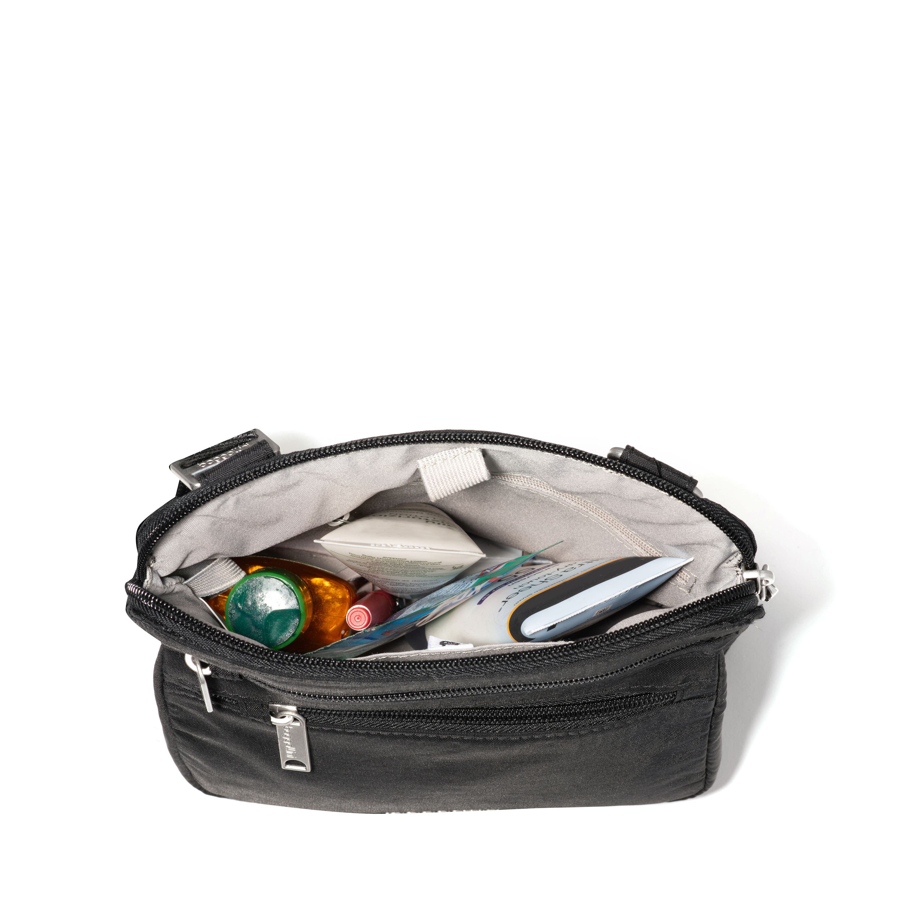 BAGGALLINI Securtex Anti-Theft Crossbody Bag, Alternate, color, Black