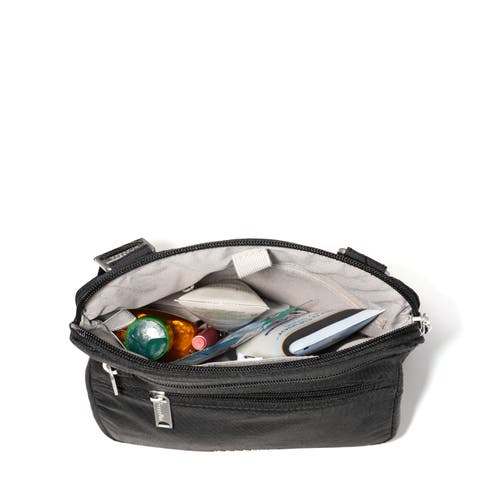 Baggallini Securtex Anti-theft Crossbody Bag In Black