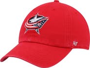 '47 Men's '47 Red Columbus Blue Jackets Team Clean Up Adjustable Hat