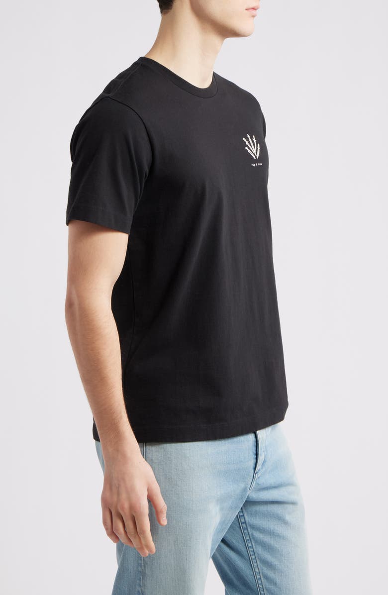 rag & bone Dagger Embroidered T-Shirt, Alternate, color, 