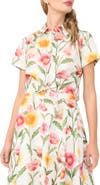 Ted Baker Libby Floral Tie Front Cotton Button-Up Shirt