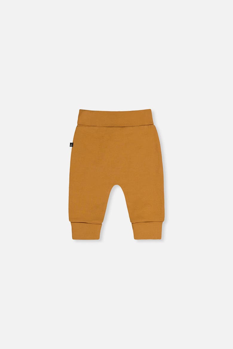 Organic Cotton Foldover Waist Adjustable Cuff Evolutive Pants, Alternate, color, Brown Cinnamon