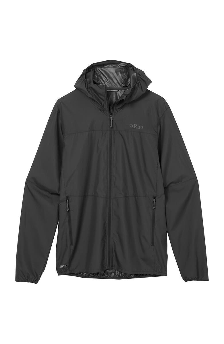 Rab Windgather Hooded Jacket - Men
s, Main, color, Black