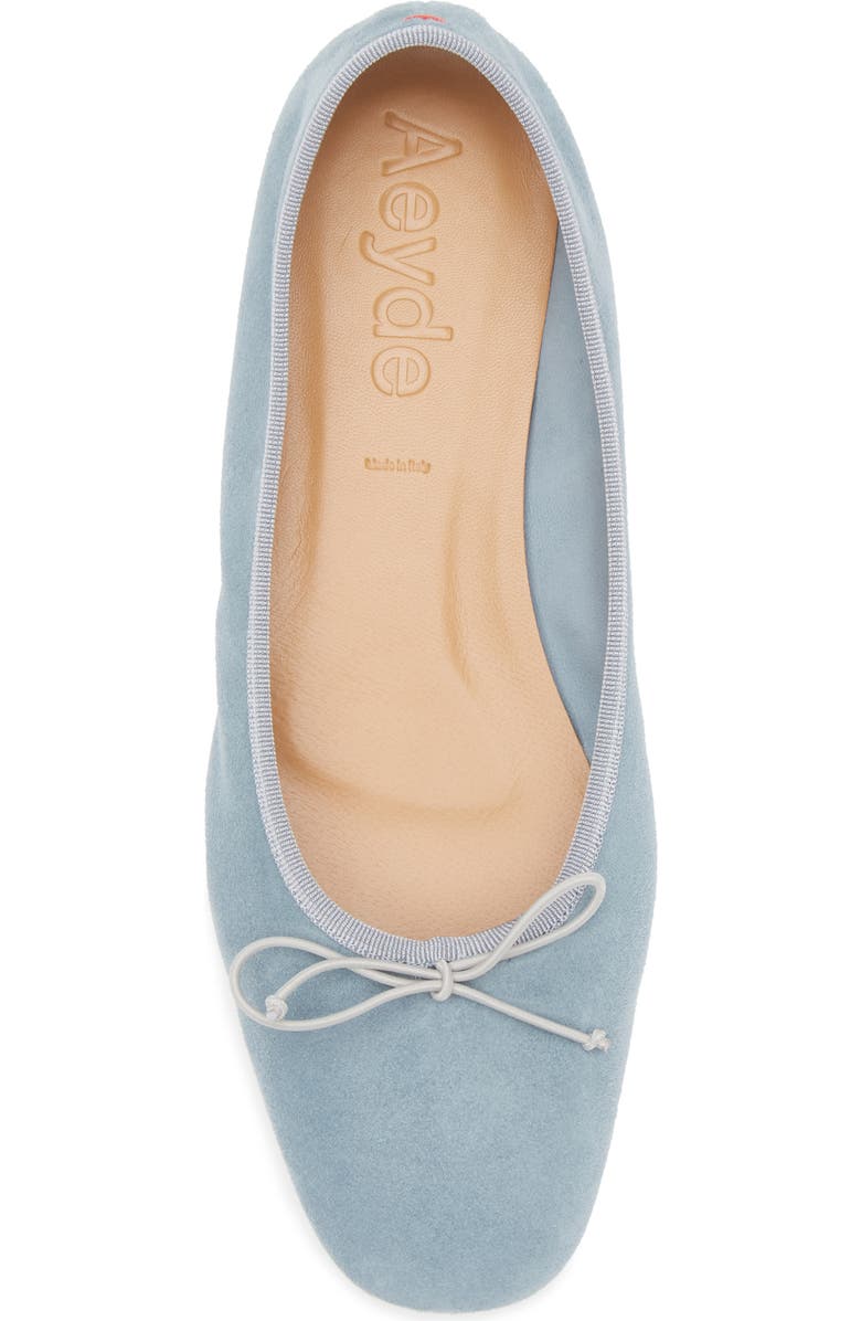 aeyde Tiby Ballet Flat, Alternate, color, Glass