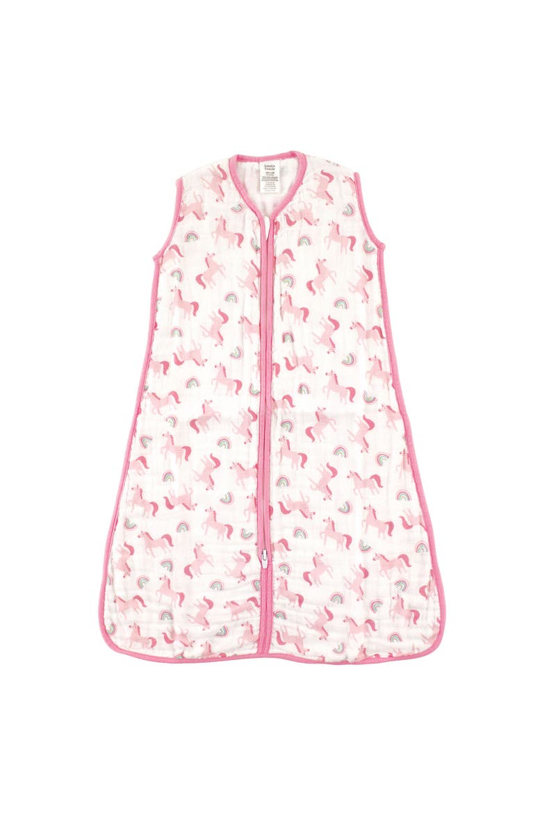 Sleeveless Muslin Cotton Sleeping Bag, Sack, Blanket, Main, color, Rainbow Muslin