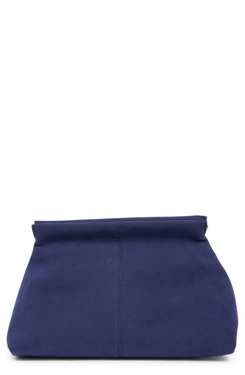 Faux Suede Clutch