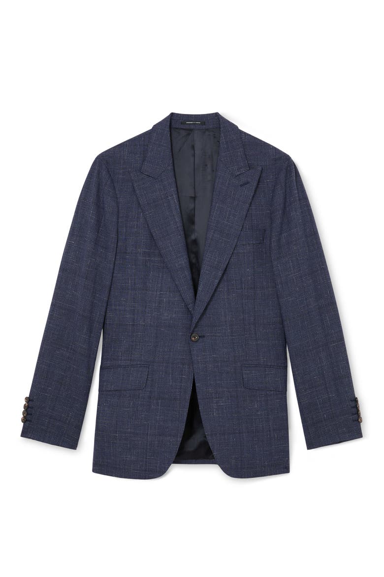 Penso Glen Plaid Sport Coat, Alternate, color, NAVY