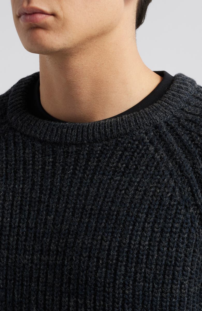 French Connection Ribbed Crewneck Sweater, Alternate, color,