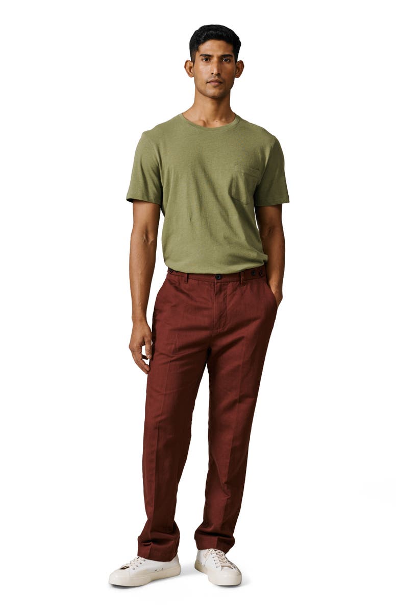 Aubin Pasmore Slim Leg Suit Trouser, Alternate, color, Brown