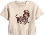 Freshman Kids' Beret Dog Short Sleeve Sweater