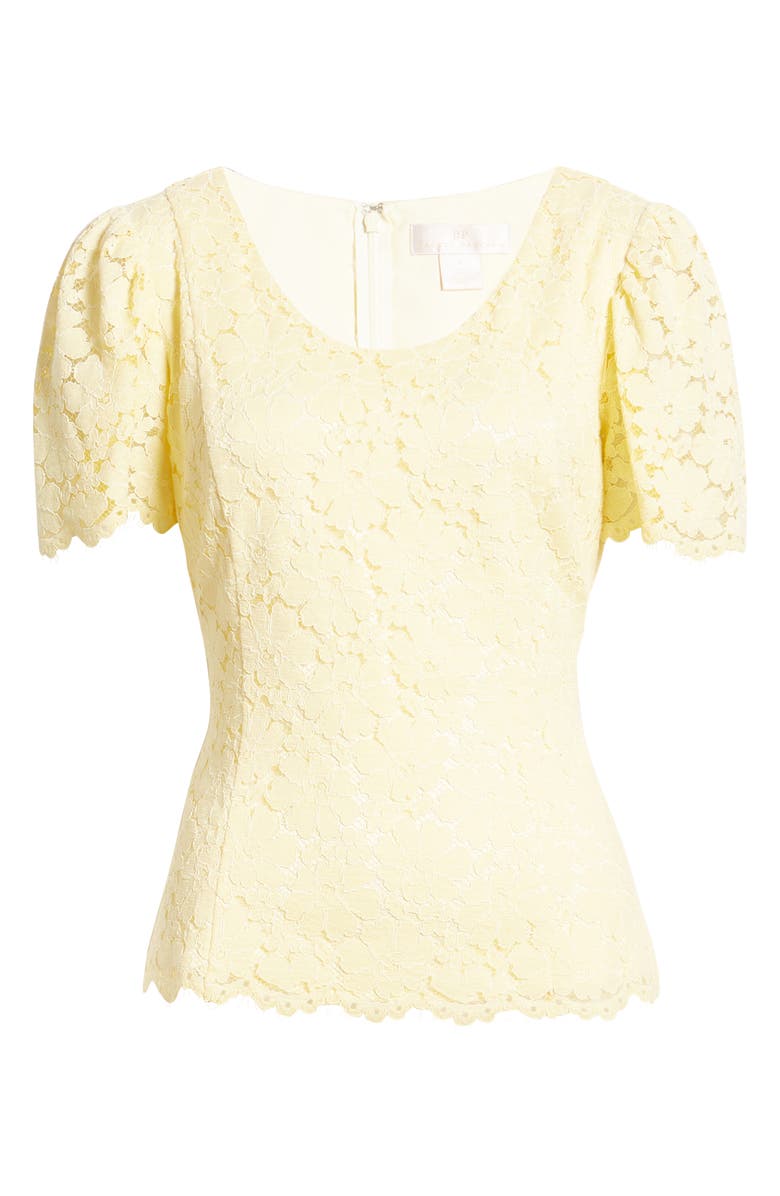 Rachel Parcell Lace Flutter Sleeve Top, Alternate, color, 
