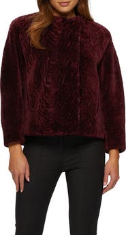 GORSKI Textured Genuine Shearling Jacket