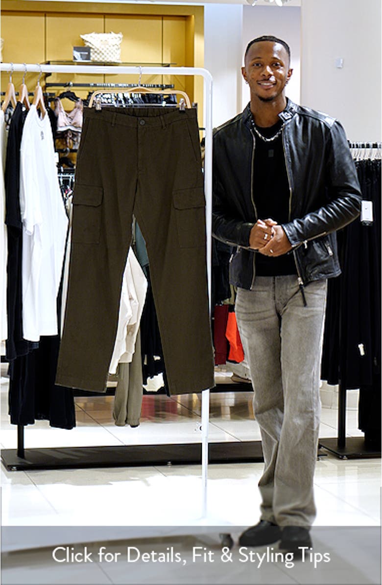 Straight Leg Twill Cargo Pants, sales video thumbnail